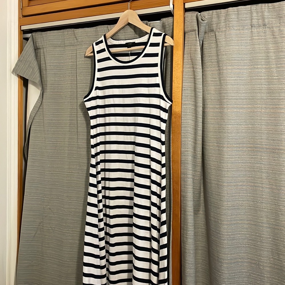 NWT J. Crew striped Maxi Dress sz medium